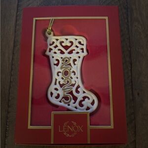 Lenox 2025 A Year to Remember Stocking Ornament NEW